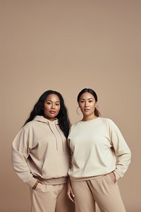 Adult woman togetherness sweatshirt. AI generated Image by rawpixel.