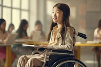 Student child chair girl. AI generated Image by rawpixel.