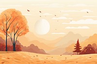 Autumn ambient backgrounds landscape outdoors. AI generated Image by rawpixel.