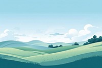 Countryside hill landscape outdoors nature sky. 