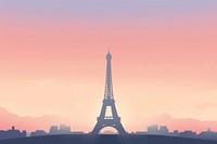 Eiffel tower architecture cityscape building. AI generated Image by rawpixel.