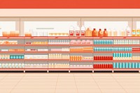 Supermarket architecture arrangement consumerism. AI generated Image by rawpixel.