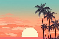 Tropical palm tree backgrounds sunlight outdoors. AI generated Image by rawpixel.
