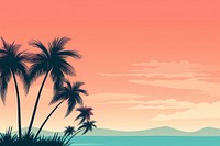 Tropical palm tree backgrounds landscape outdoors. AI generated Image by rawpixel.