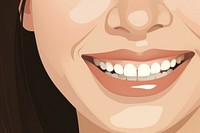 Asian Woman Smile smile teeth happiness. AI generated Image by rawpixel.