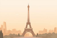 Paris Eiffel Tower tower architecture building. AI generated Image by rawpixel.