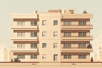 Apartment building architecture city neighbourhood. AI generated Image by rawpixel.