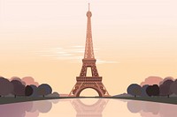 Paris Eiffel Tower tower architecture building. AI generated Image by rawpixel.