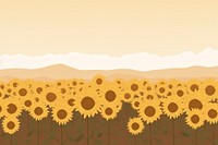 Sunflower field backgrounds landscape outdoors. 