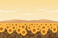 Sunflower field backgrounds landscape outdoors. AI generated Image by rawpixel.