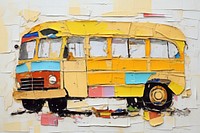 School bus painting vehicle craft. AI generated Image by rawpixel.
