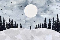 Winter astronomy outdoors nature. AI generated Image by rawpixel.