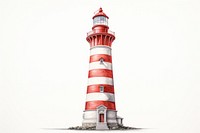 Lighthouse architecture building tower. AI generated Image by rawpixel.