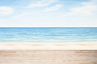 Beach backgrounds outdoors horizon. 