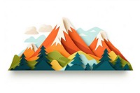 Mountain nature white background tranquility. AI generated Image by rawpixel.