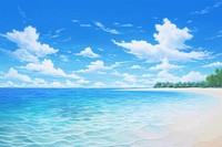 Tropical beach backgrounds landscape. 