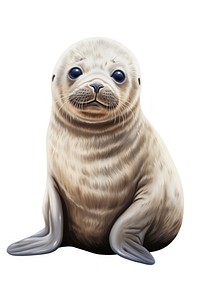 Baby seal animal mammal rat. AI generated Image by rawpixel.