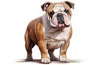 Bulldog bulldog mammal animal. AI generated Image by rawpixel.