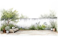 Minimal home garden outdoors backyard plant. AI generated Image by rawpixel.