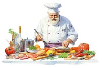 Gourmet food cooking chef adult. AI generated Image by rawpixel.