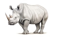Rhinoceros wildlife elephant cartoon. AI generated Image by rawpixel.