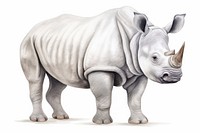 Rhinoceros wildlife cartoon animal. AI generated Image by rawpixel.