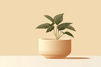 Plant vase leaf pot. AI generated Image by rawpixel.