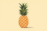 Pineapple food plant fruit. AI generated Image by rawpixel.