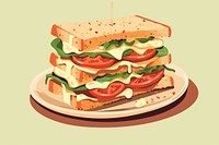 Club Sandwich sandwich food bread. 