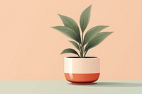 Plant vase leaf pot. AI generated Image by rawpixel.