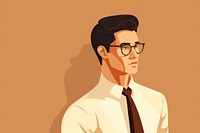 Portrait glasses shirt adult. AI generated Image by rawpixel.