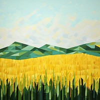 Corn farm art backgrounds painting. 