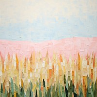 Corn farm art backgrounds abstract. AI generated Image by rawpixel.