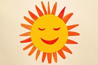 Art logo sun anthropomorphic. 