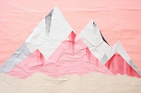 Fuji mountain paper art origami. 