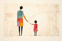 Mother art holding girl. AI generated Image by rawpixel.