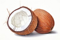 Coconuts coconut food accessories. AI generated Image by rawpixel.