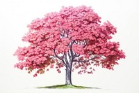 Maple tree drawing outdoors blossom. AI generated Image by rawpixel.