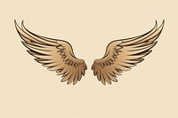 Doodle wings vulture flying bird. AI generated Image by rawpixel.