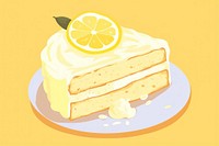 Lemon cake food dessert fruit. 