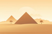 Pyramid backgrounds architecture tranquility. AI generated Image by rawpixel.