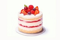 Cute cake raspberry dessert fruit. AI generated Image by rawpixel.