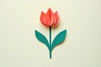 Tulip origami flower plant. 