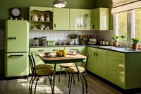 Kitchen refrigerator architecture furniture. 