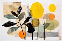 Plant painting collage art. AI generated Image by rawpixel.