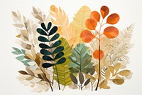 Plant painting backgrounds pattern. 