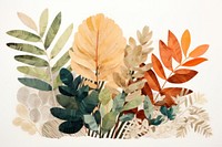 Plant painting backgrounds pattern. 