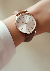 Minimal watch wristwatch jewelry finger. 