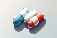Medicine capsule pill medication cosmetics. AI generated Image by rawpixel.