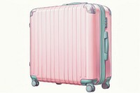 Travel luggage suitcase architecture appliance. AI generated Image by rawpixel.